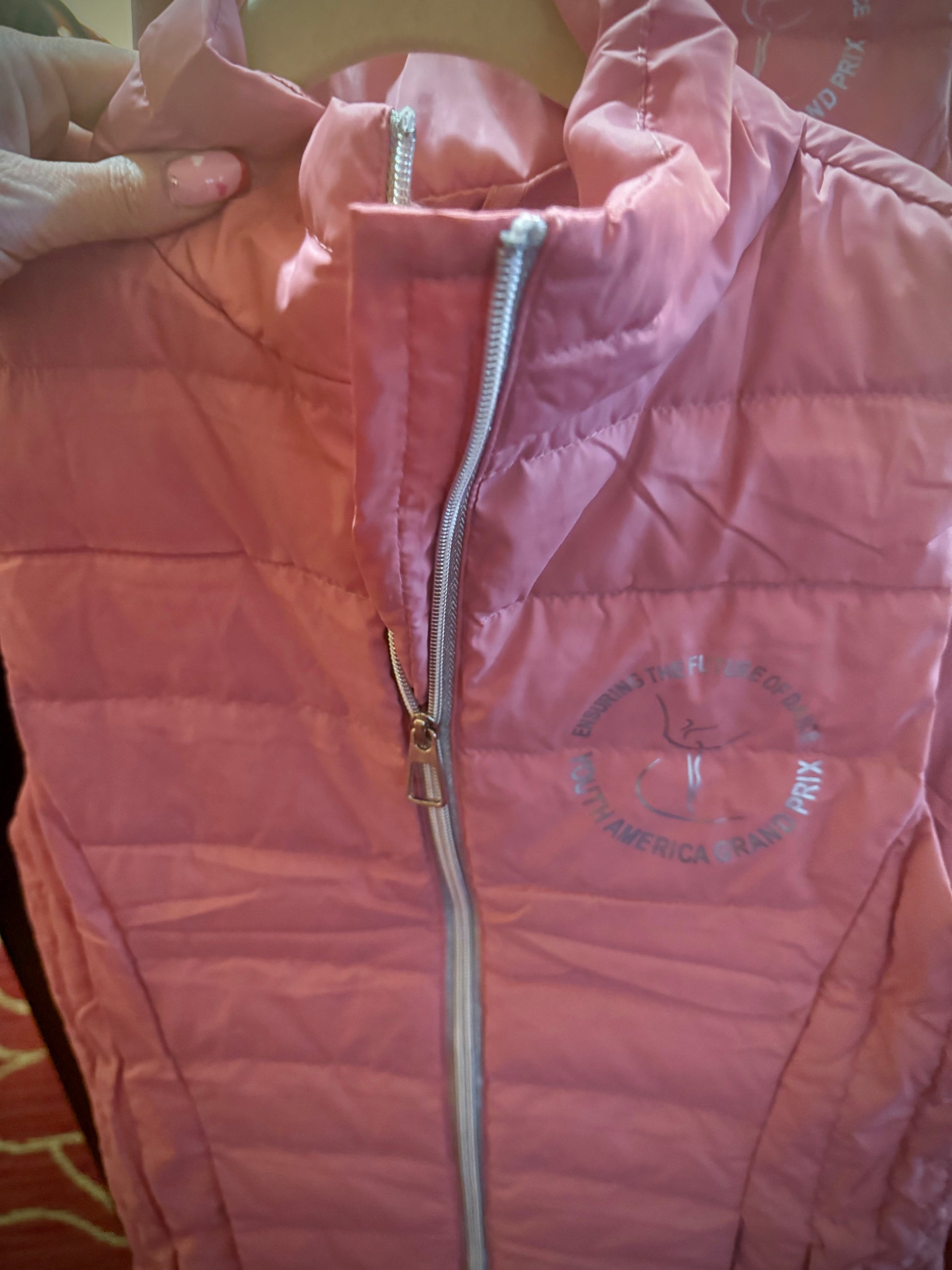 YAGP Down Vest with Storage Bag