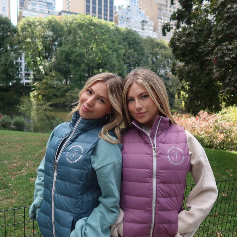 YAGP Down Vest with Storage Bag