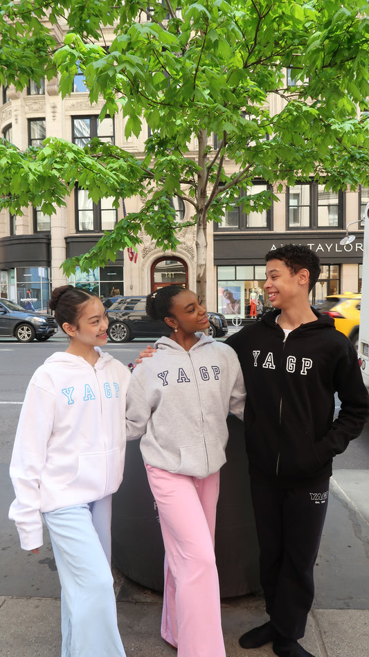 Zip Up Letter Hoodie