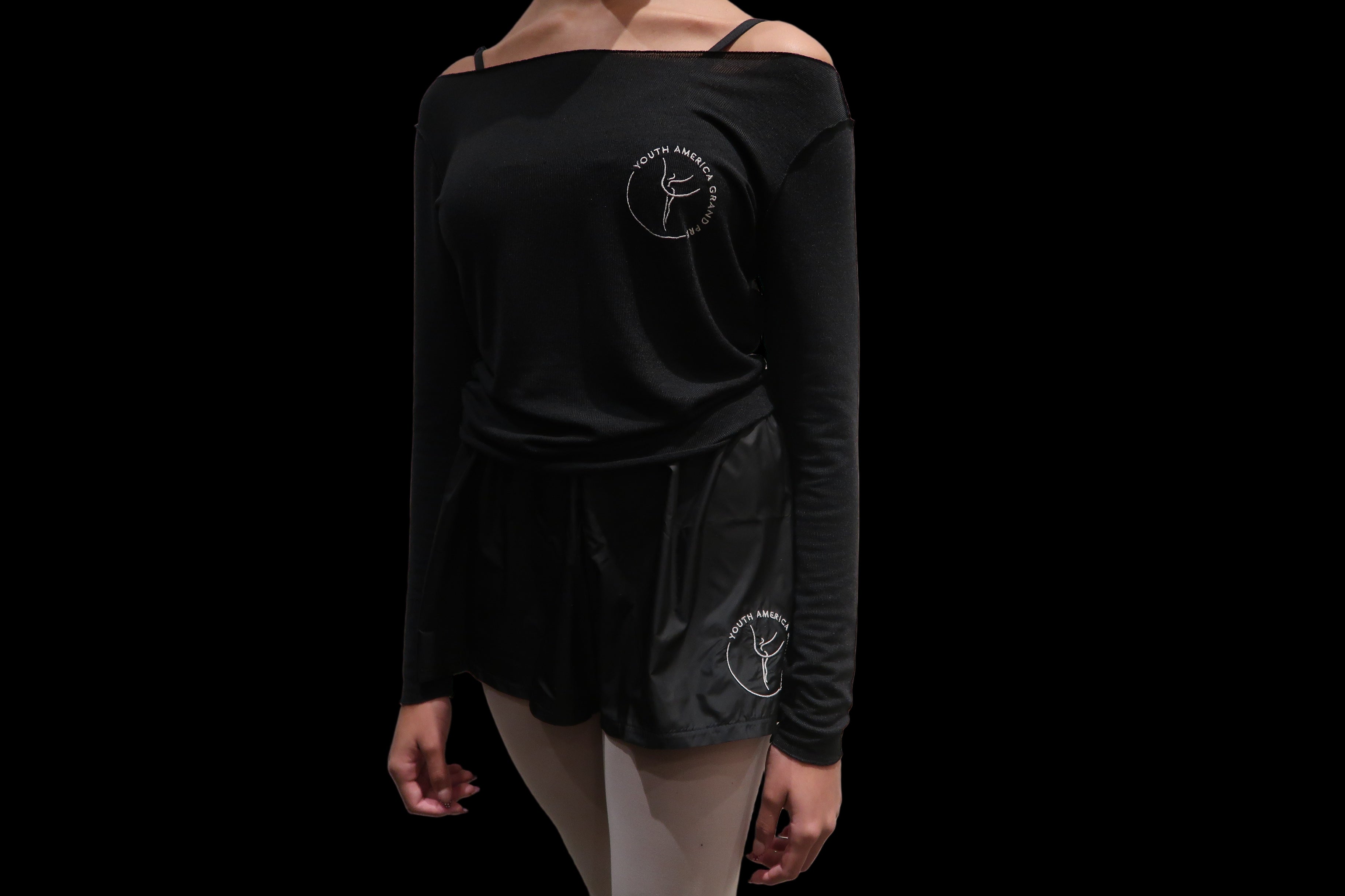 Collection of Off the Shoulder Warm-Up Sweater in a gallery layout