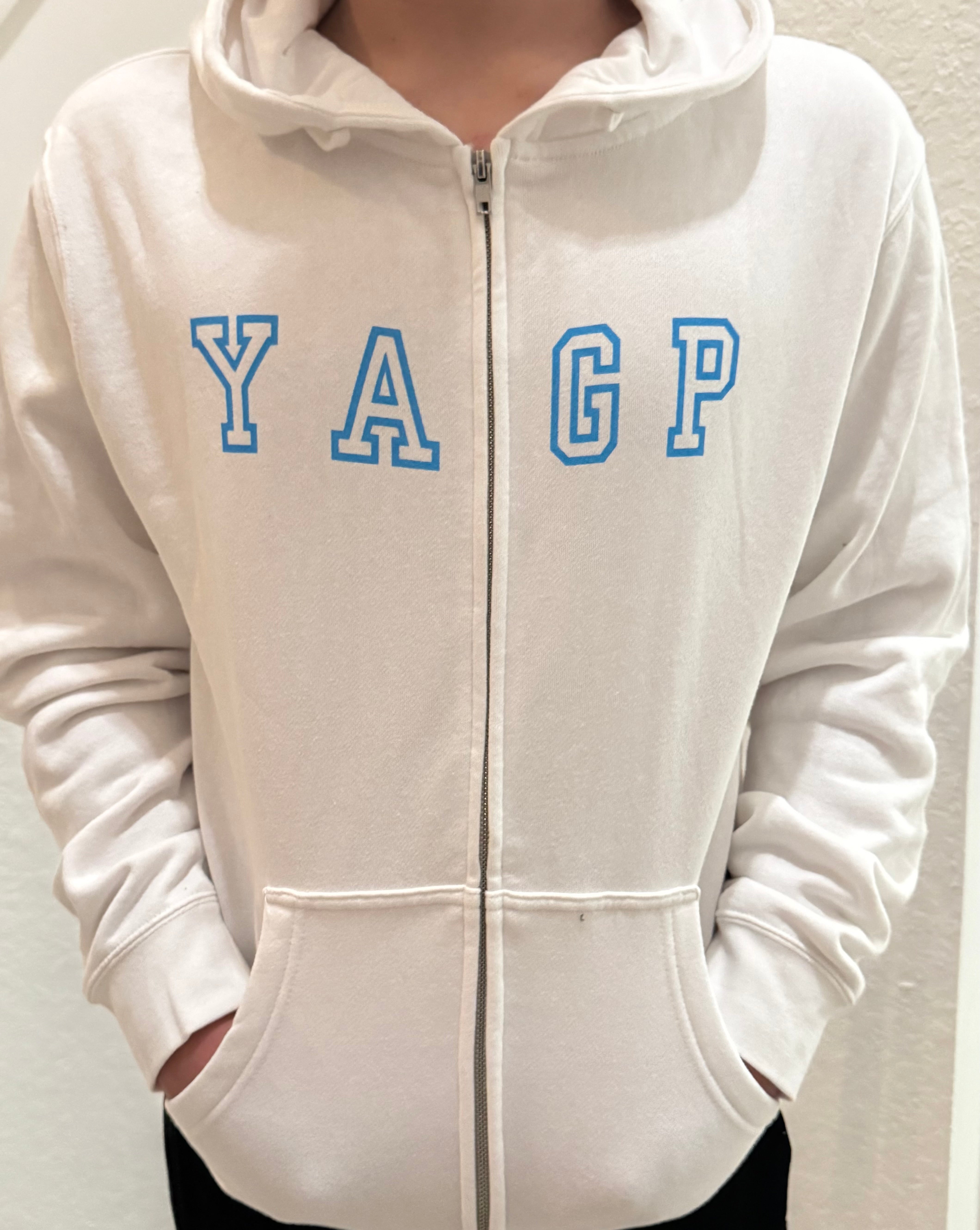 Zip Up Letter Hoodie – YAGP Shop
