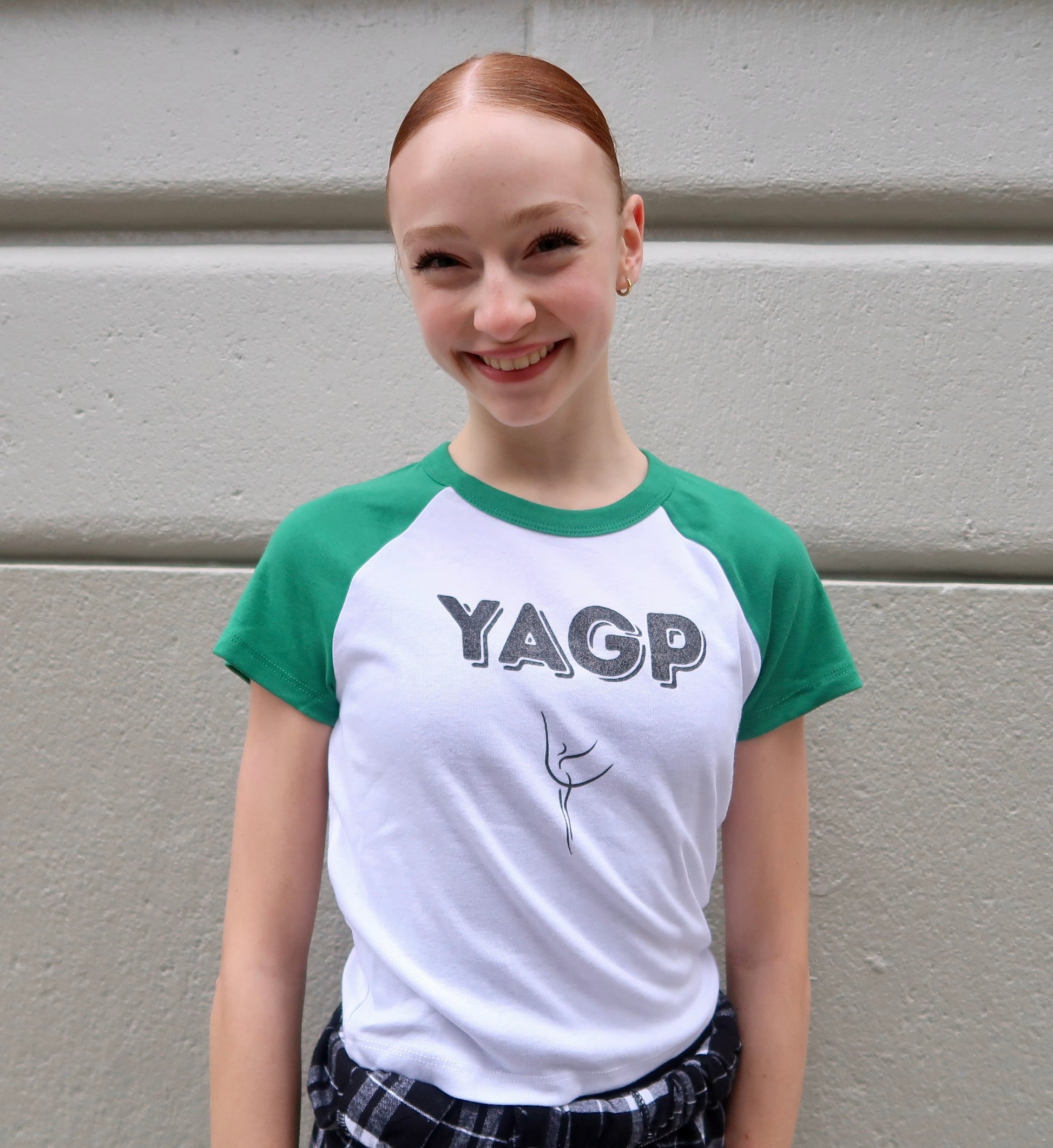 Micro Rib Raglan Baby Shimmer Tee