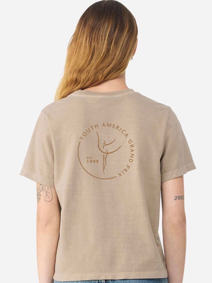 Women's Garment Dyed Logo T Shirt