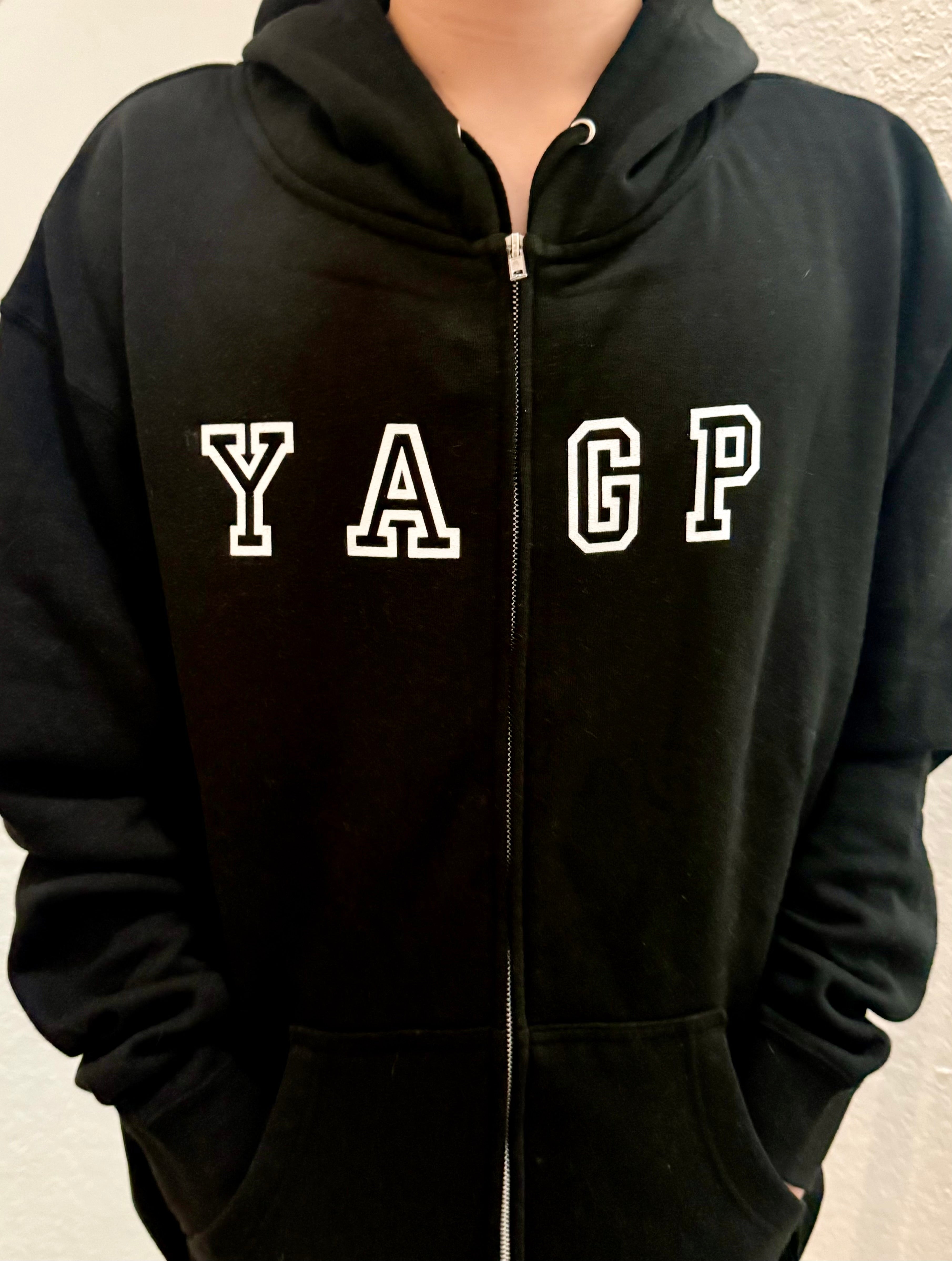 Collection of Zip Up Letter Hoodie in a gallery layout