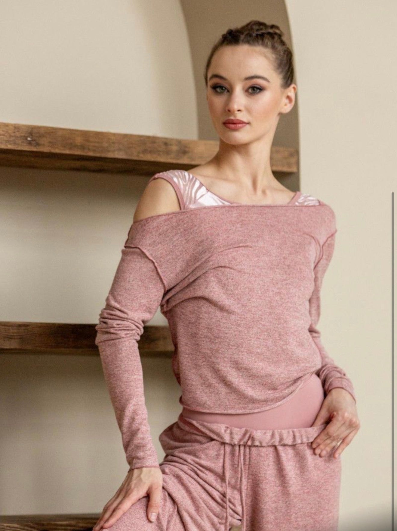 Off the Shoulder Warm-Up Sweater