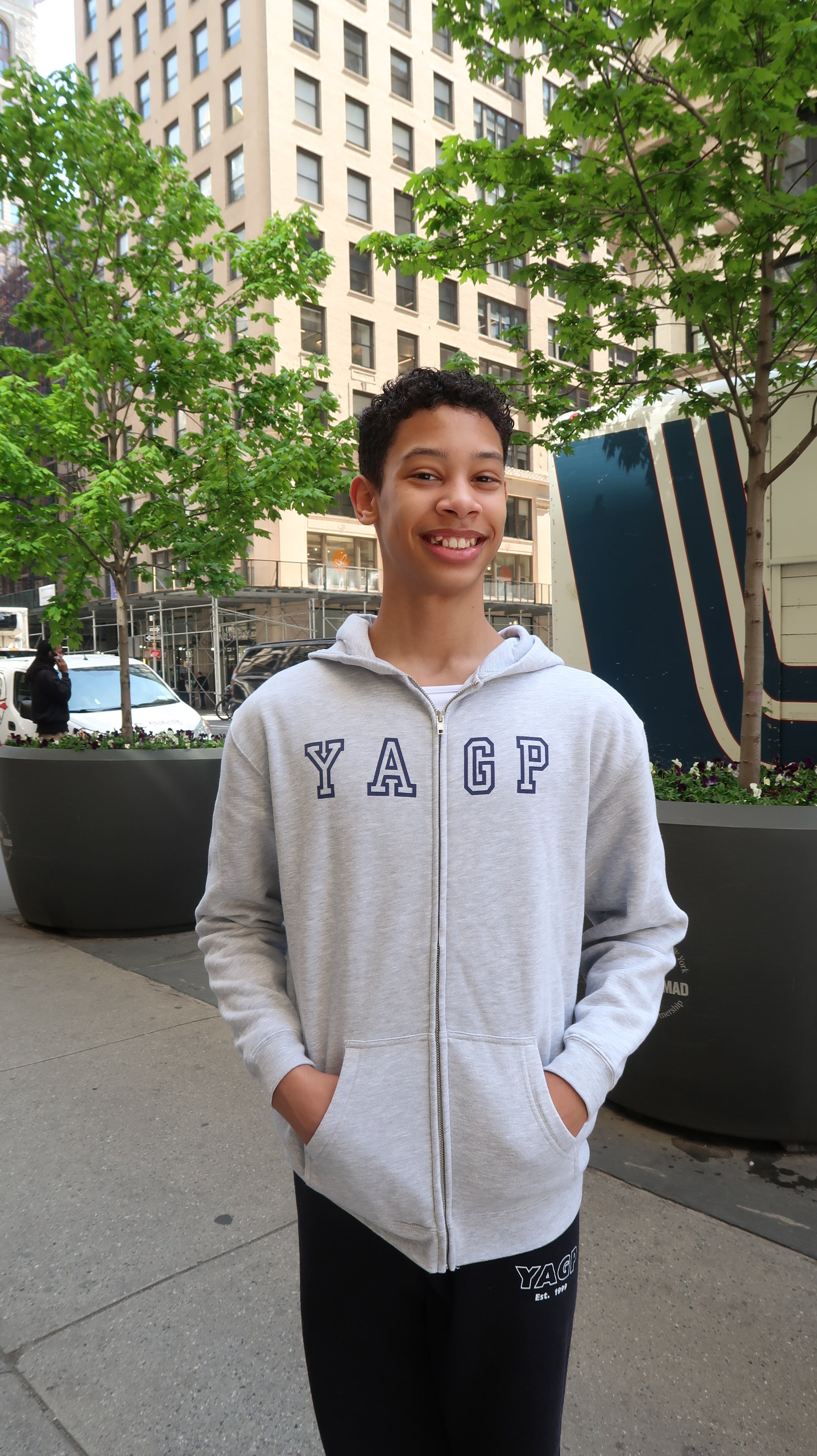 Image of Zip Up Letter Hoodie