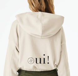 Collection of Merde Cropped Cinch Hoodie in a gallery layout