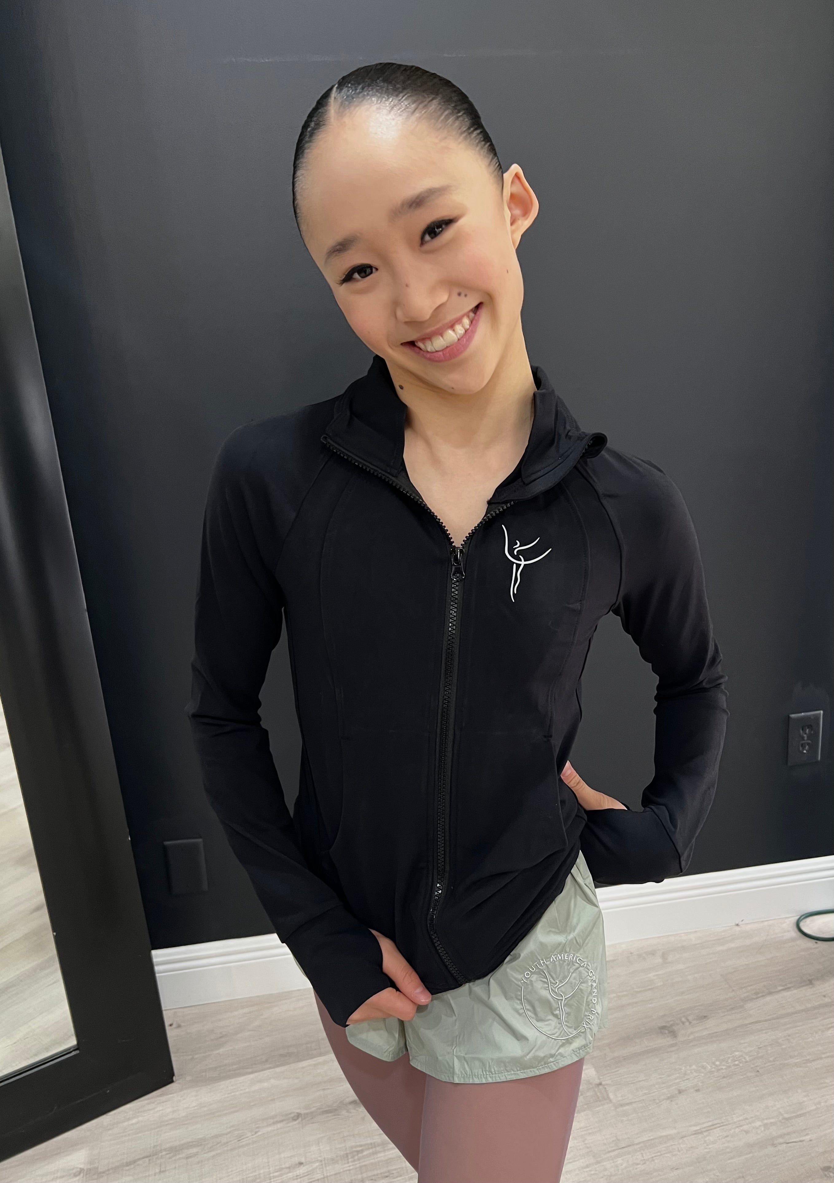 Collection of YAGP Track Warm Up Jacket in a gallery layout