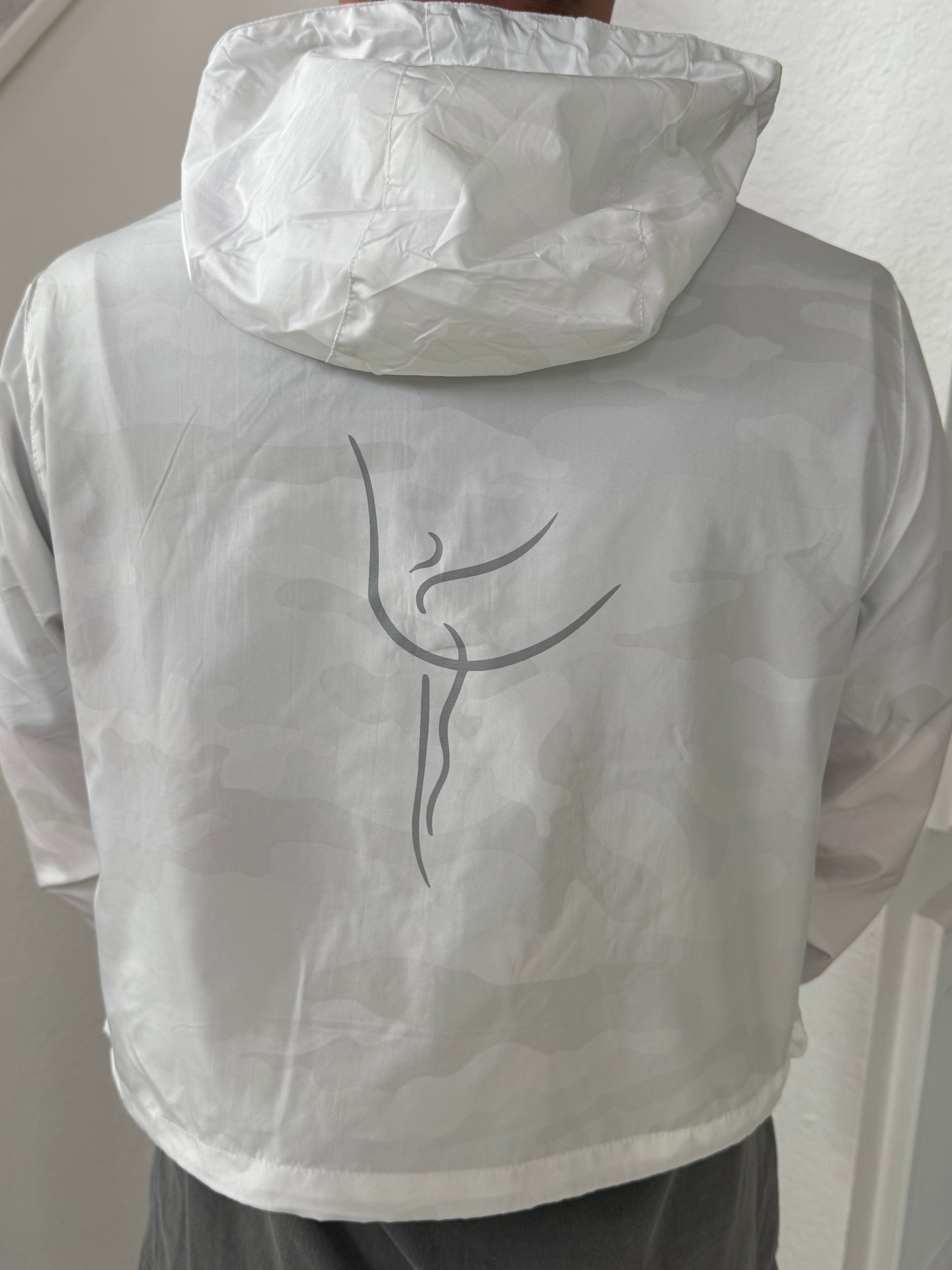 Collection of Camo Cropped Windbreaker in a gallery layout