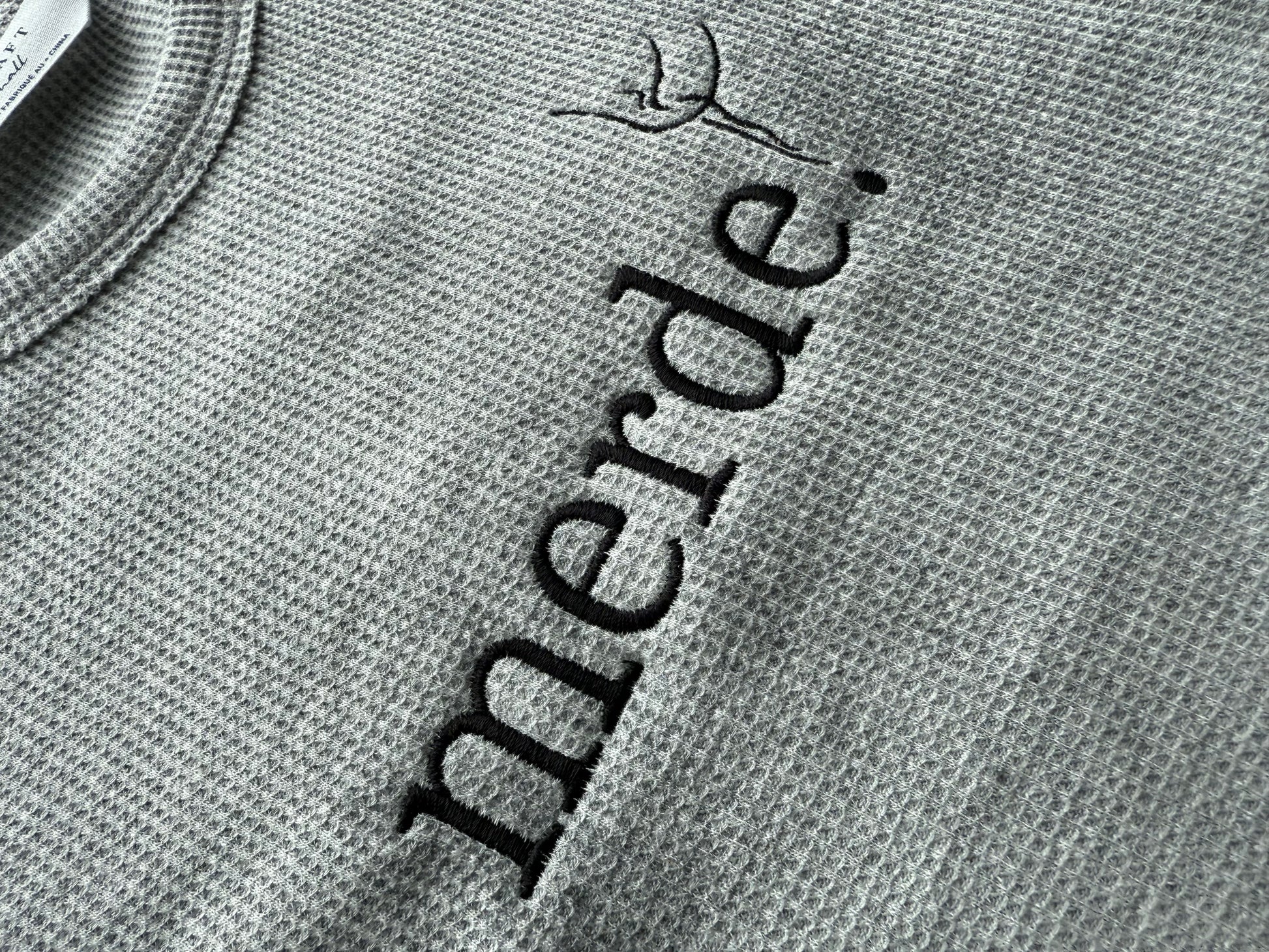 Waffle Knit Long Sleeve Shirt