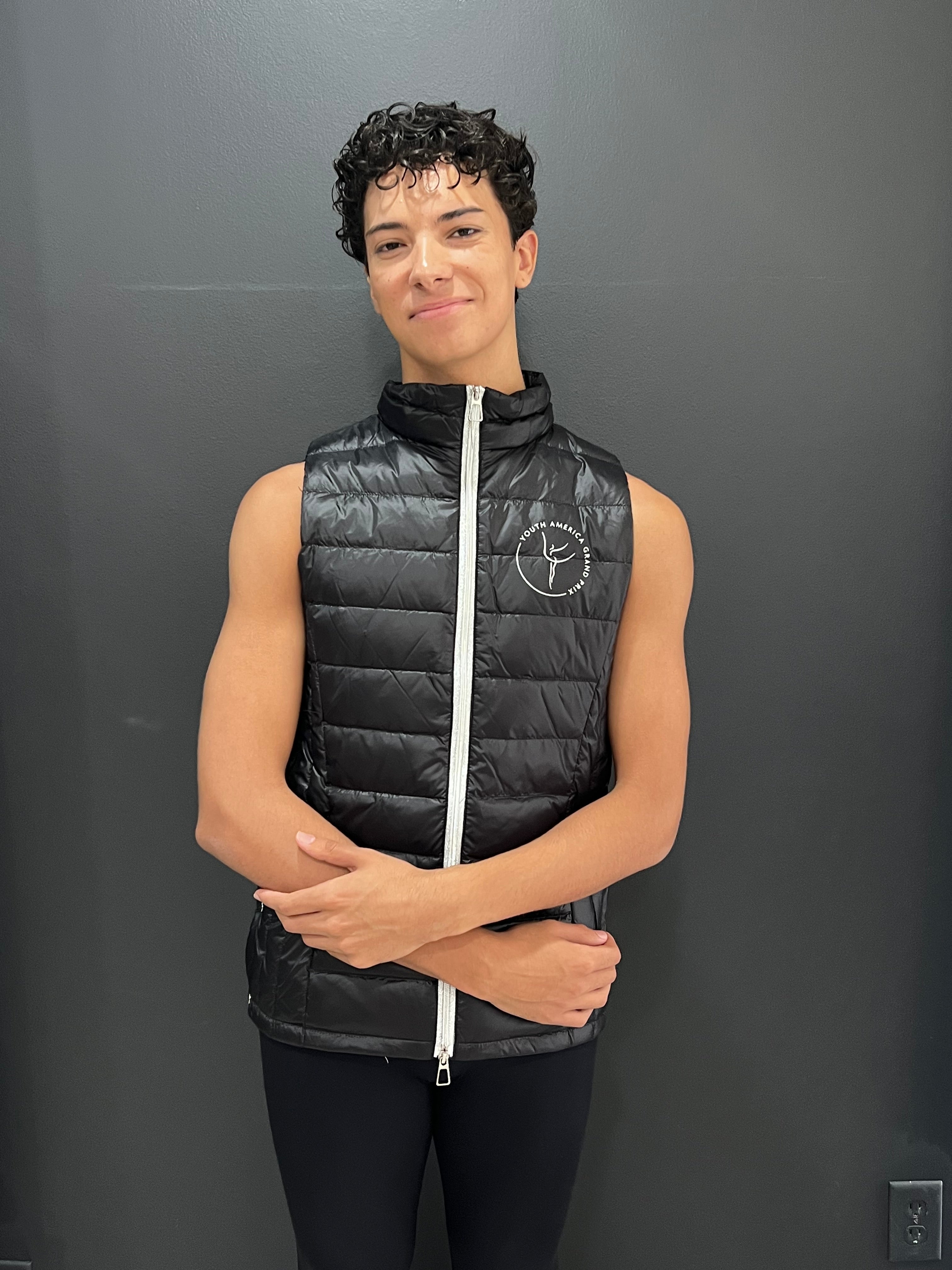 Collection of YAGP Down Vest with Storage Bag in a gallery layout