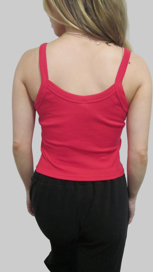 Women's Micro Rib Spaghetti Strap Tank