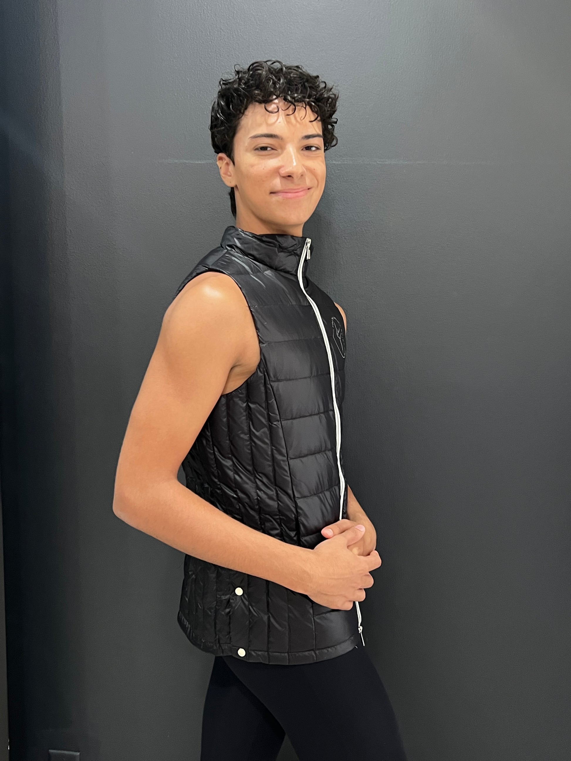 YAGP Down Vest with Storage Bag