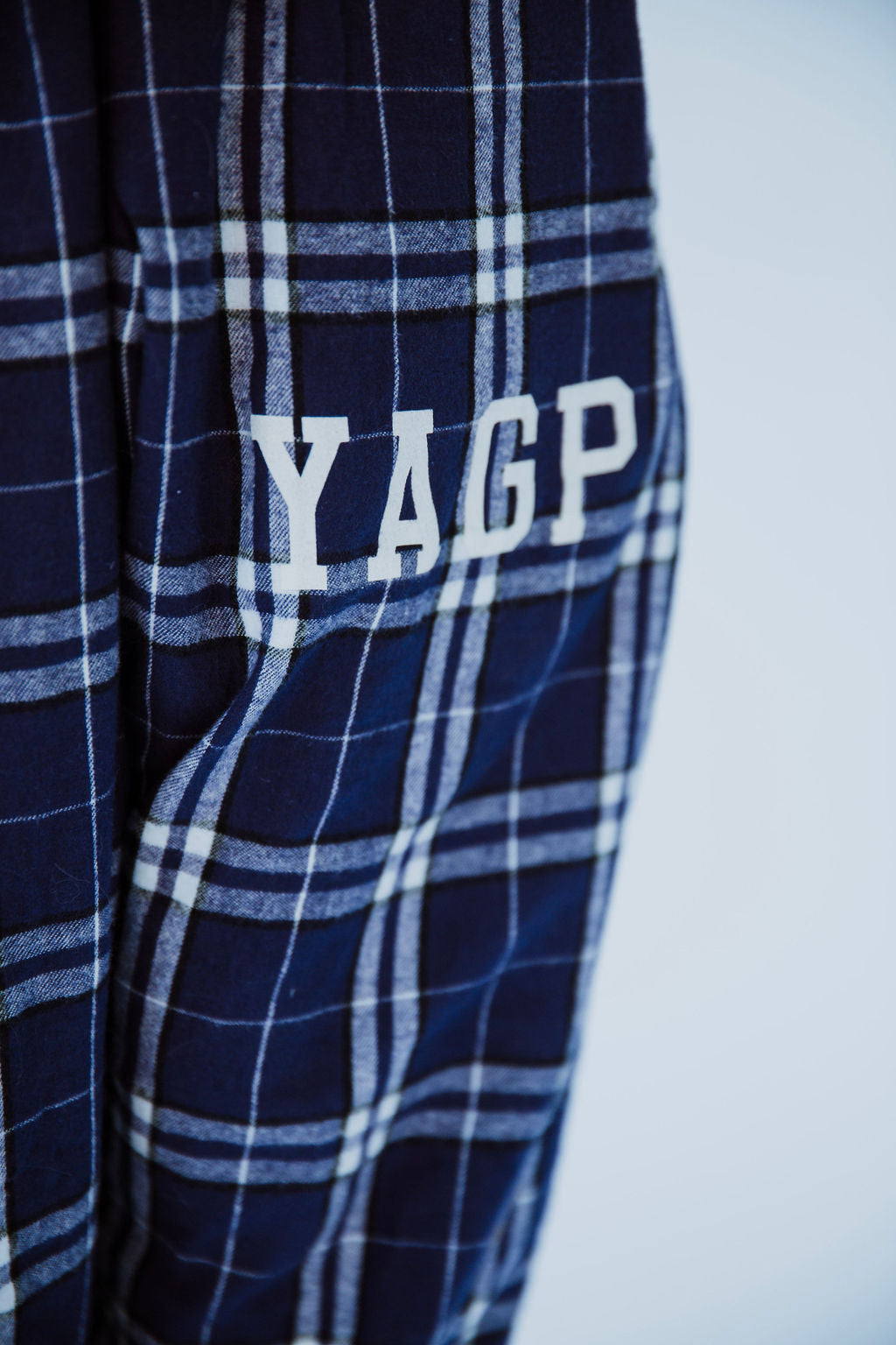 Collection of YAGP Purple Plaid Flannel Pants in a gallery layout