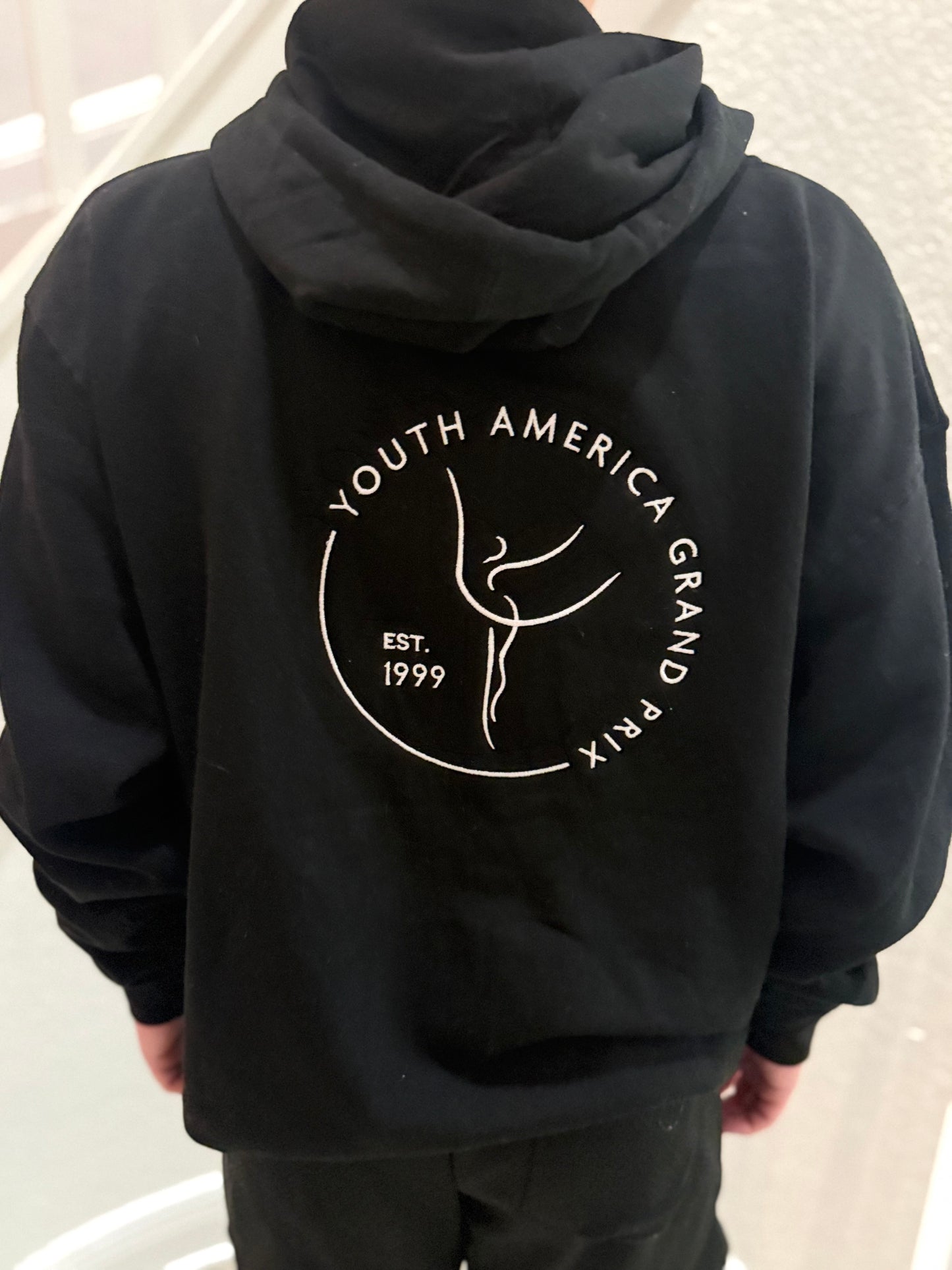 Zip Up Letter Hoodie