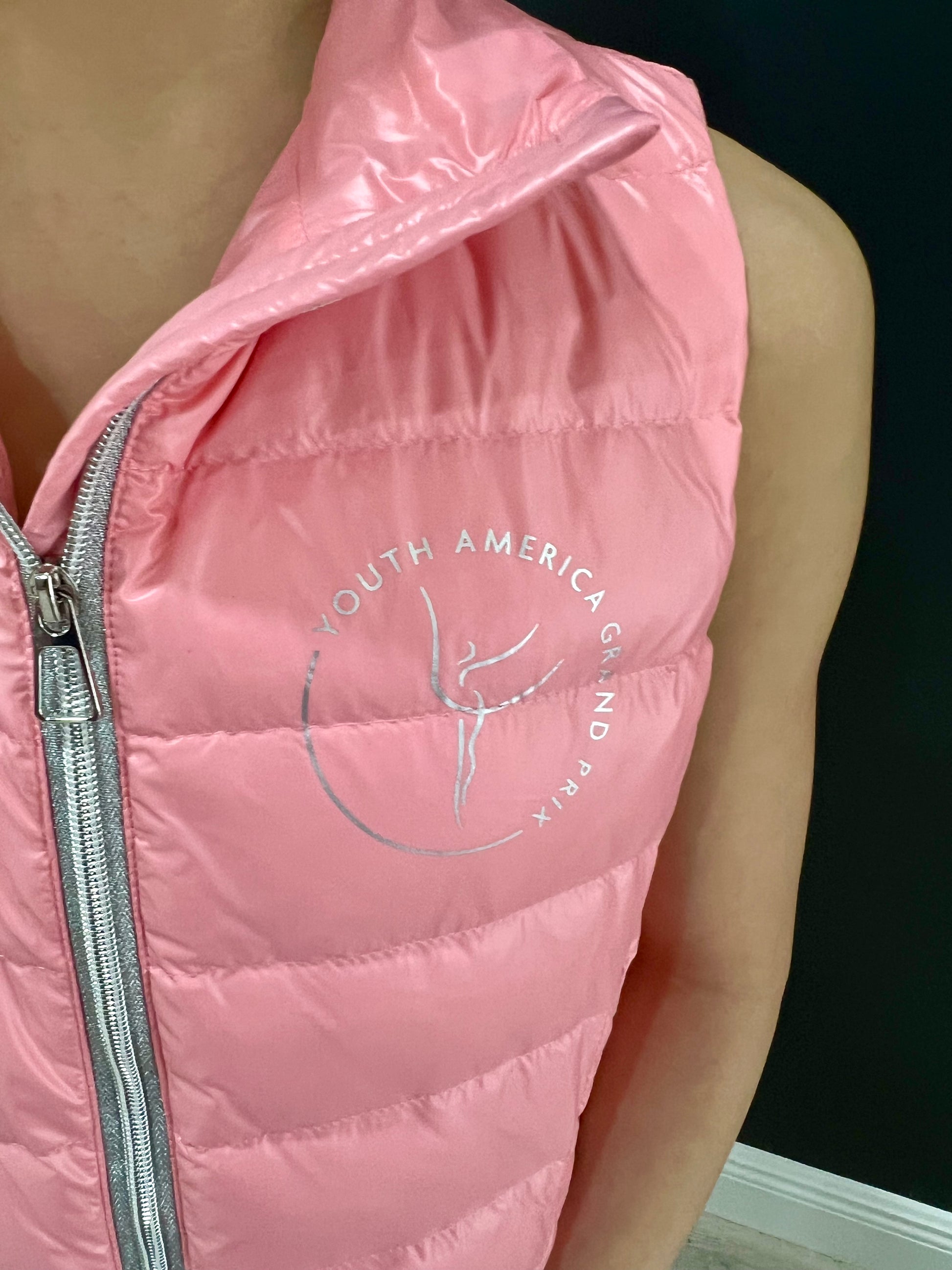 YAGP Down Vest with Storage Bag