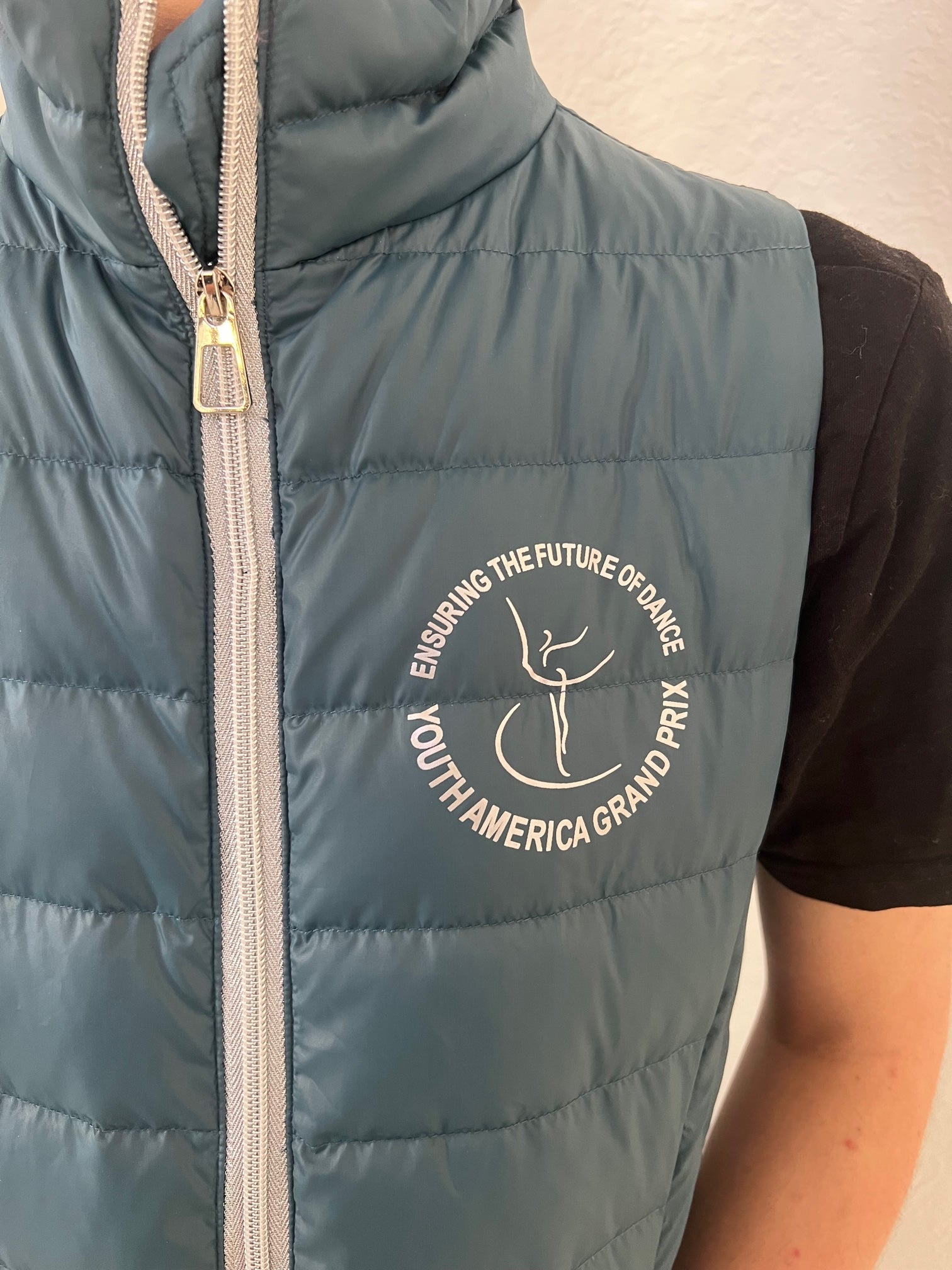 YAGP Down Vest with Storage Bag