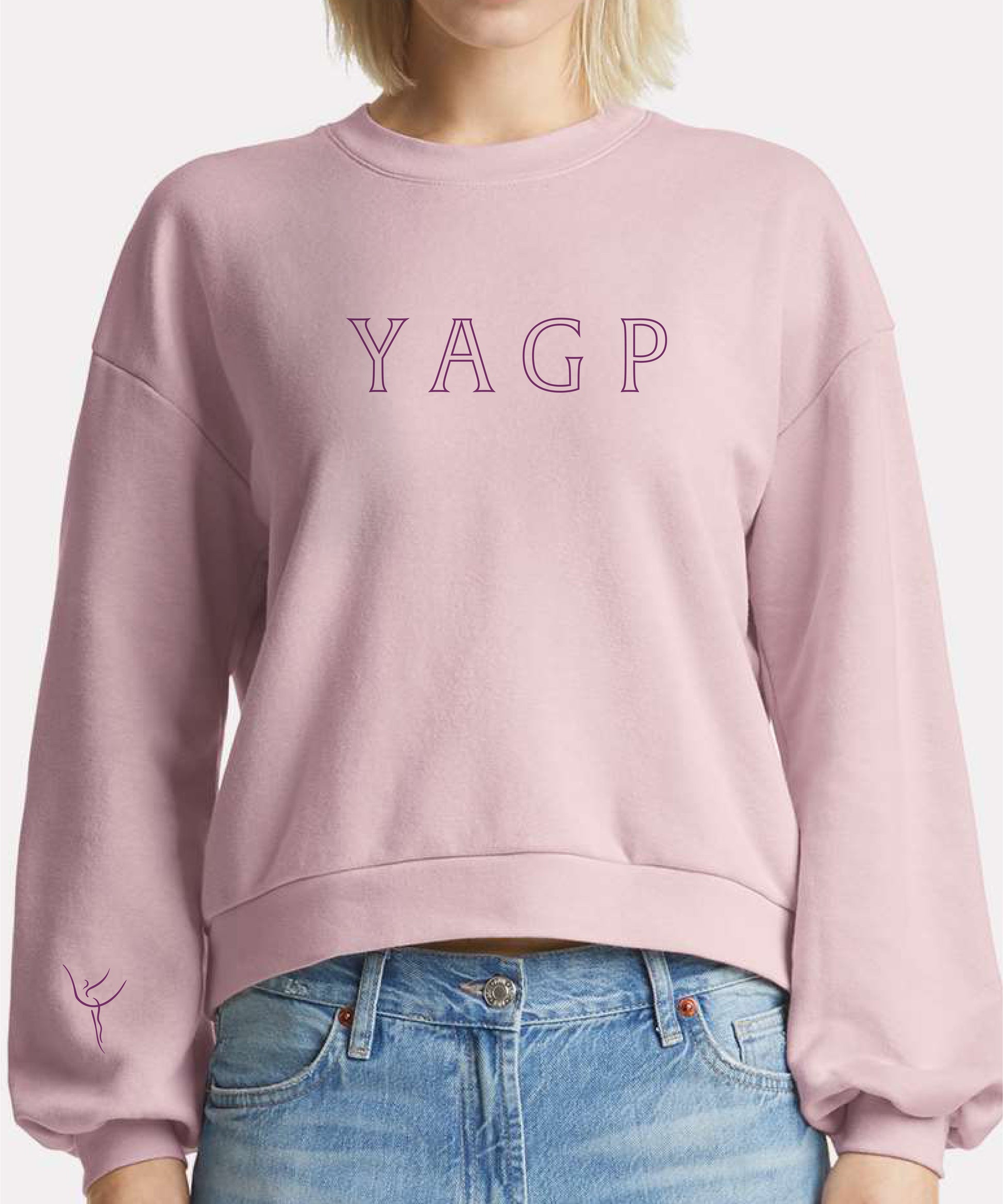 YAGP Tag Fashion Cropped Crewneck