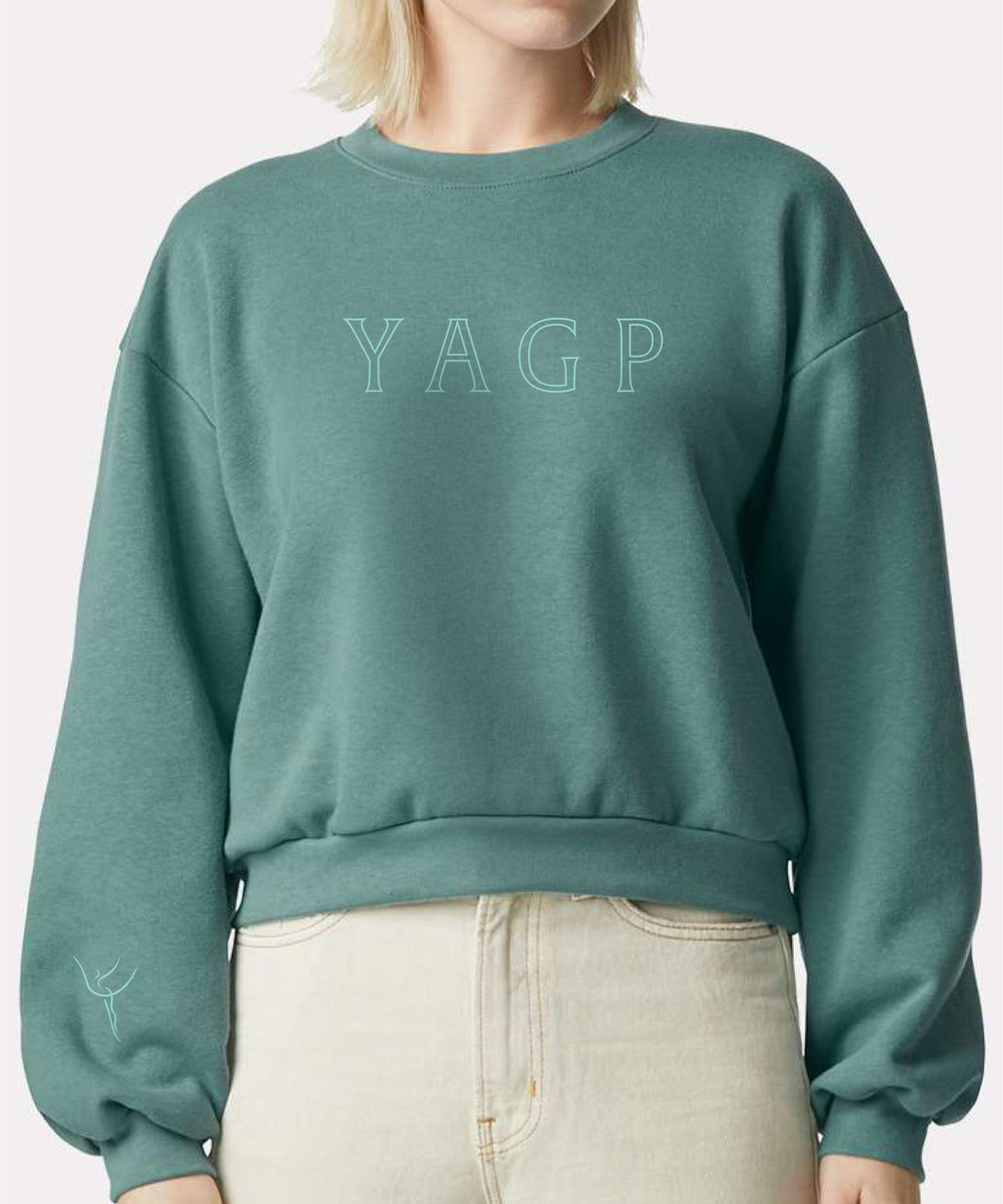 YAGP Tag Fashion Cropped Crewneck