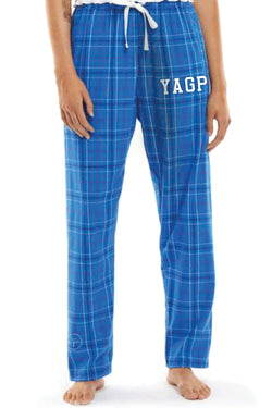 Collection of YAGP Blue Flannel Pants in a gallery layout