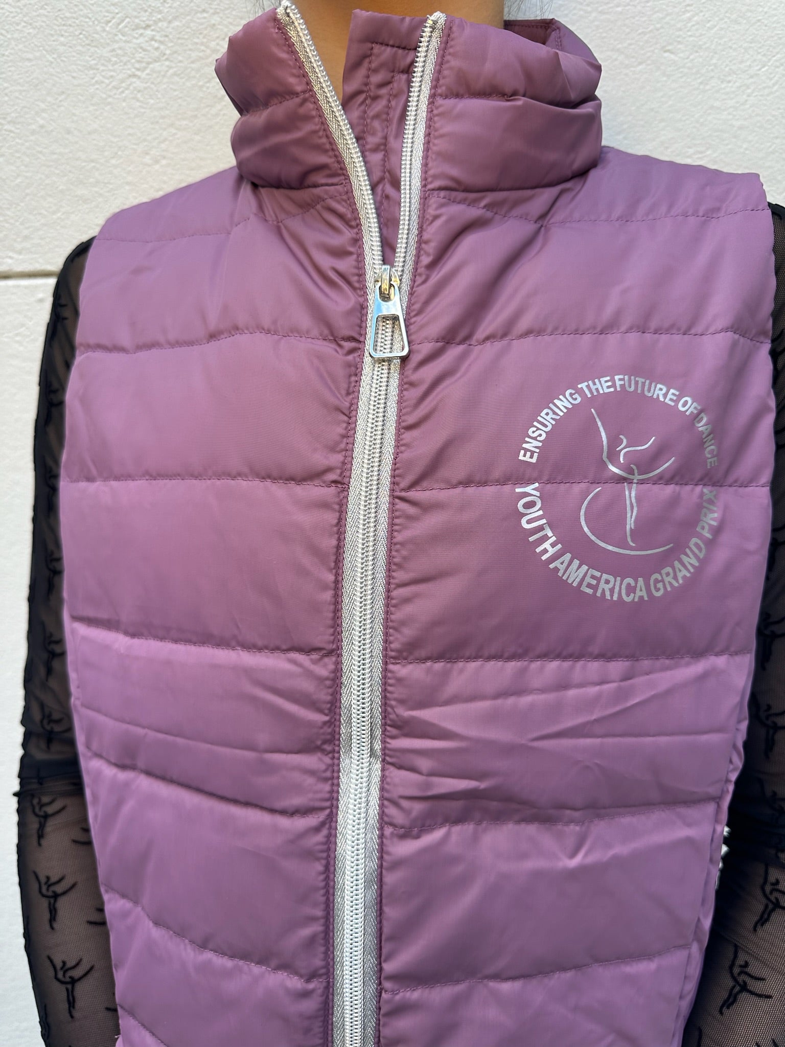 YAGP Down Vest with Storage Bag