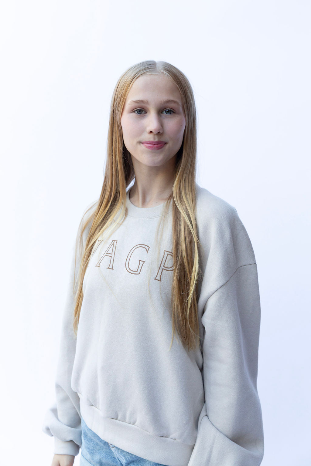 YAGP Tag Fashion Cropped Crewneck