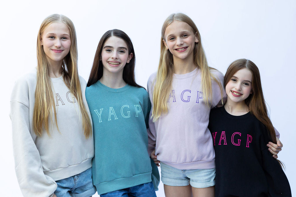 YAGP Tag Fashion Cropped Crewneck