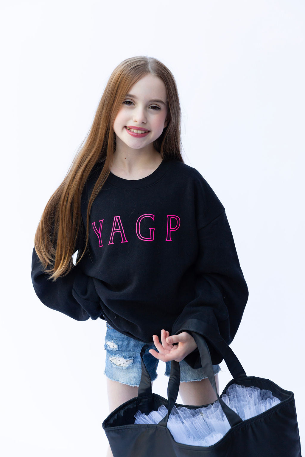 YAGP Tag Fashion Cropped Crewneck