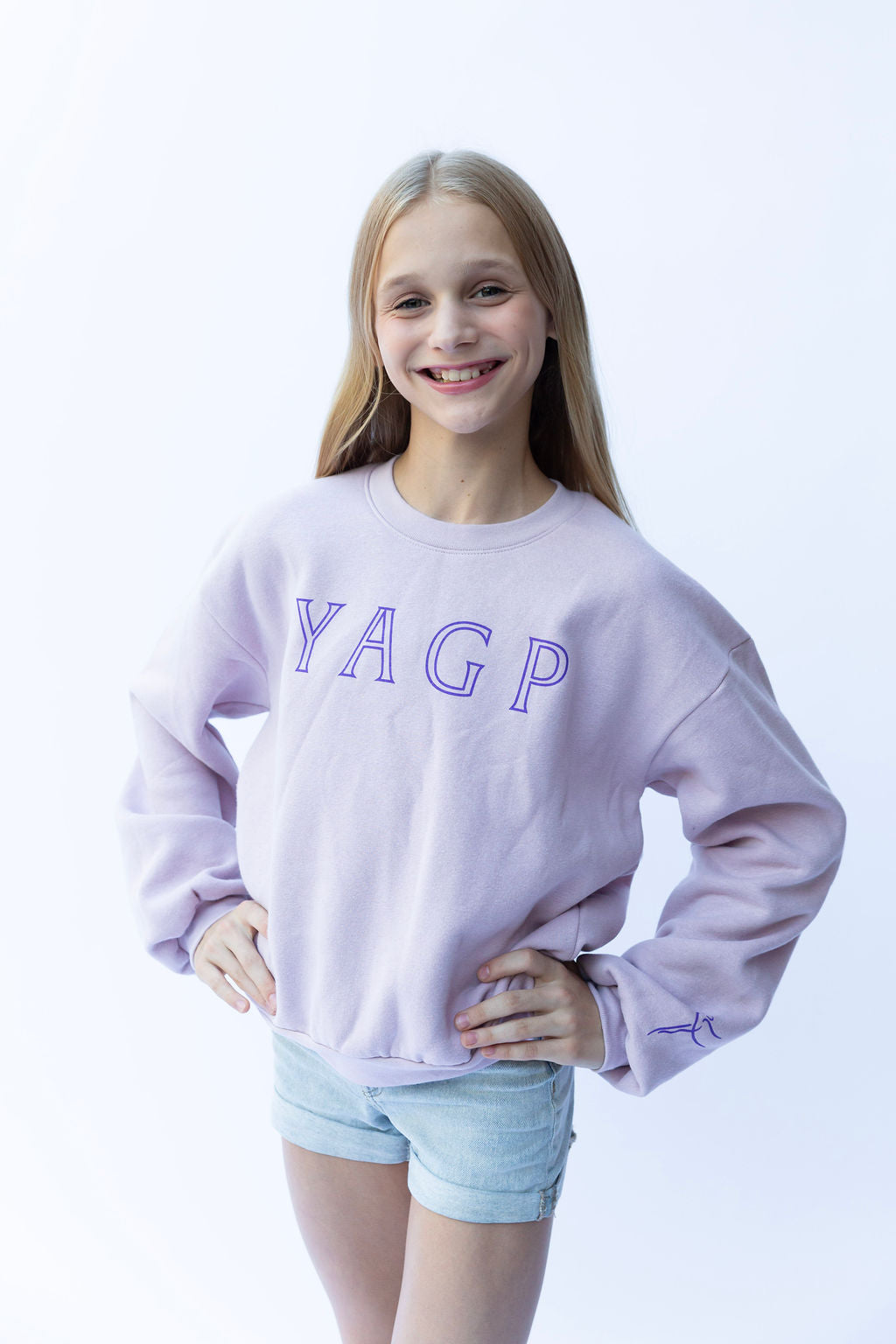 YAGP Tag Fashion Cropped Crewneck